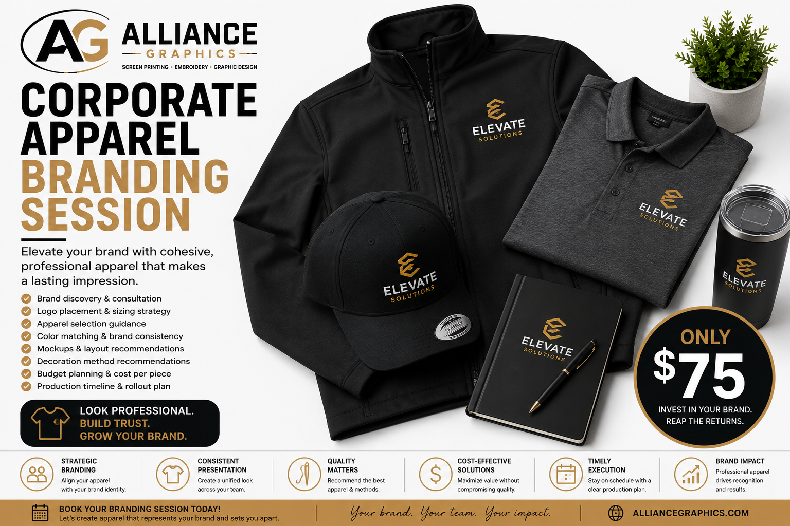 Corporate Apparel Branding Session